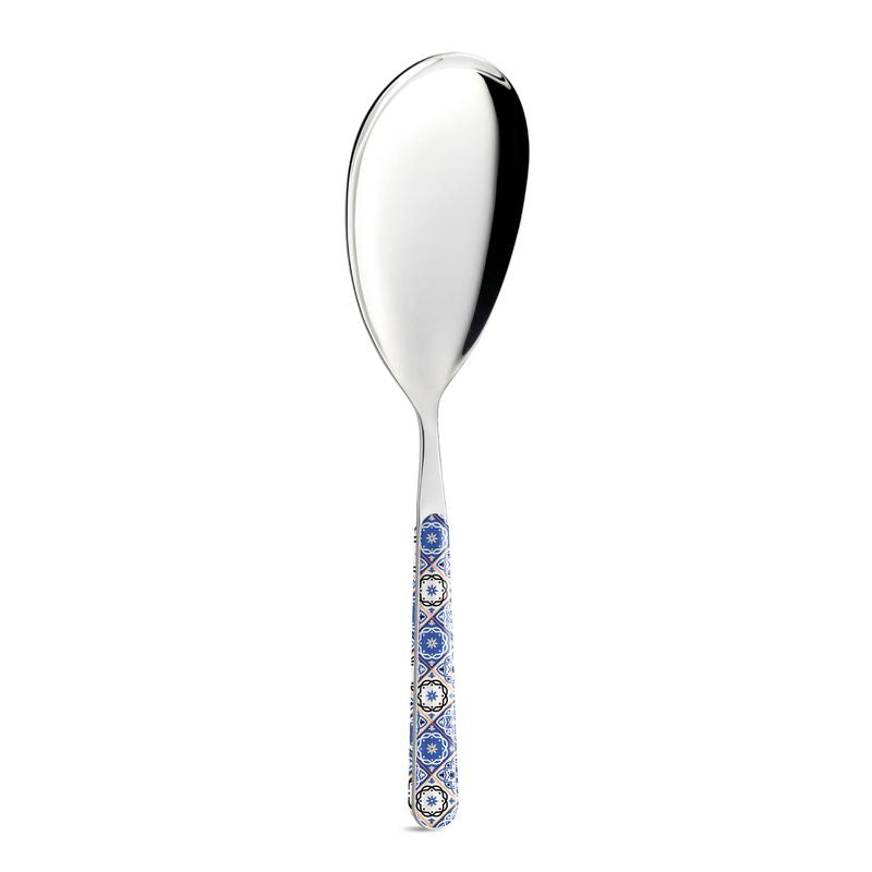 Rice Paddle - Prussian Blue Maiolica BD14287