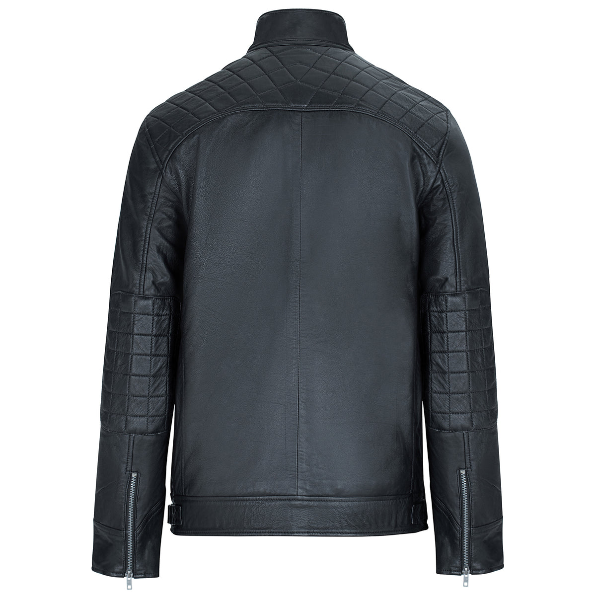 Skimo men's leather jacket black