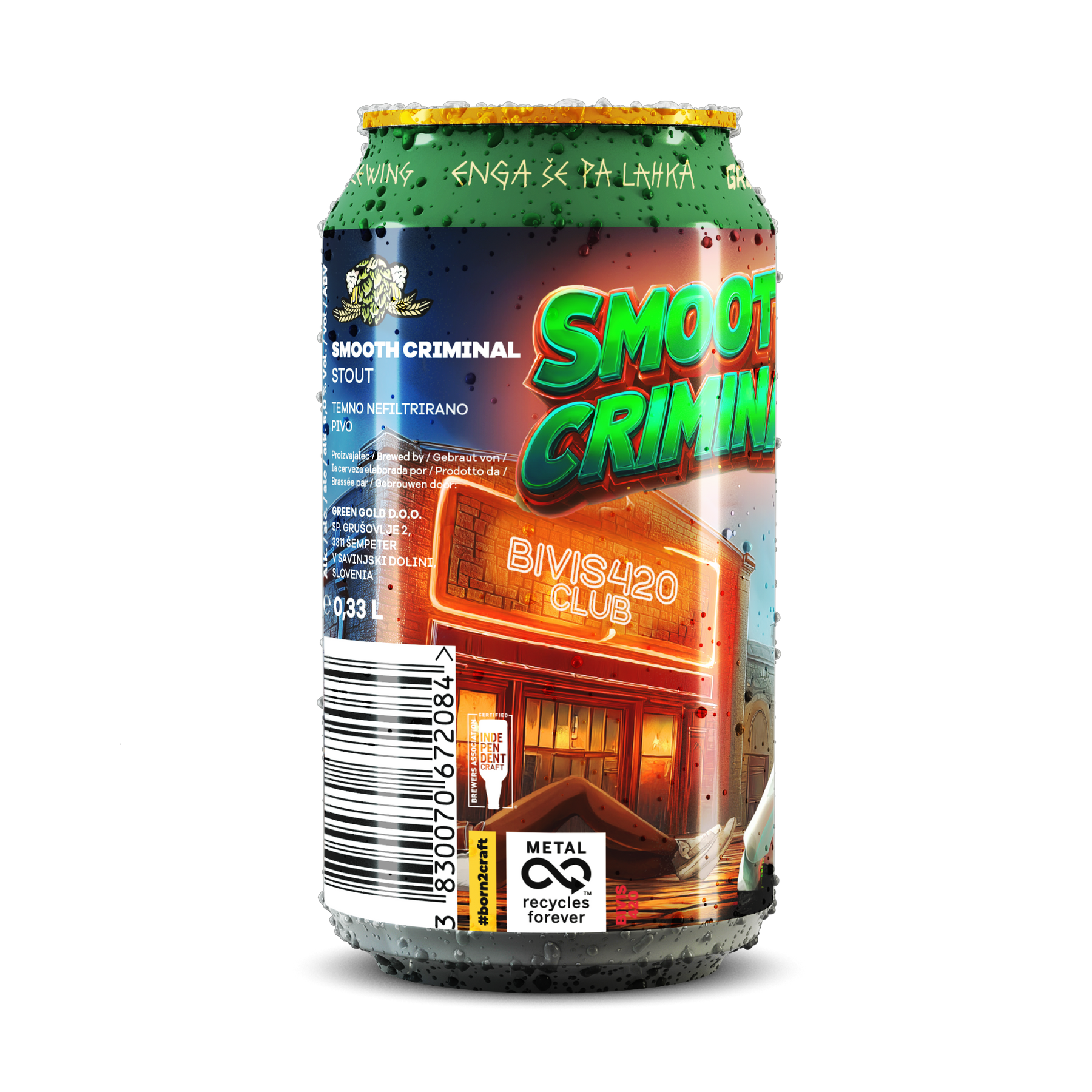 SMOOTH CRIMINAL - STOUT, 6.0% alc.