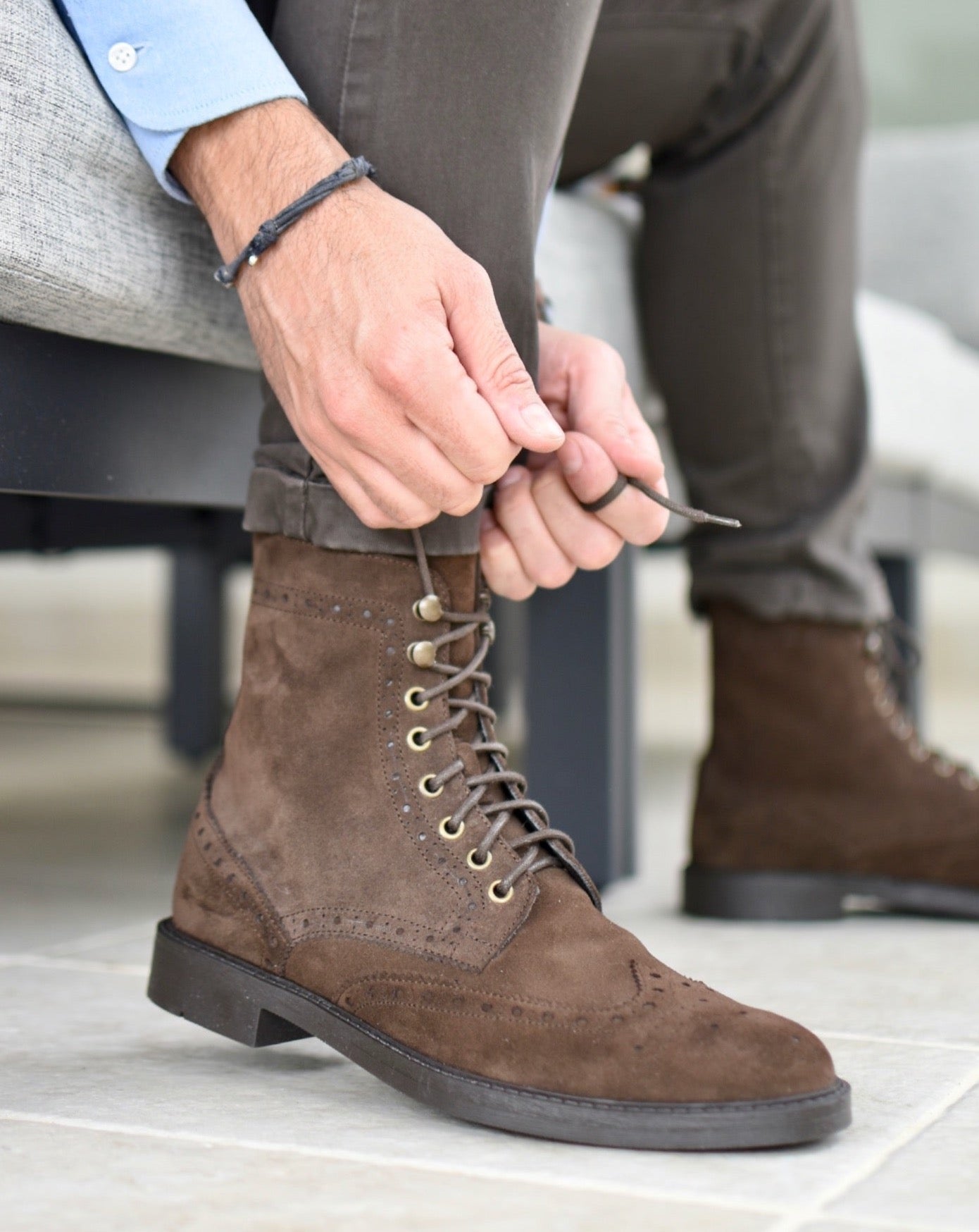 URBINO - Bruin Suède