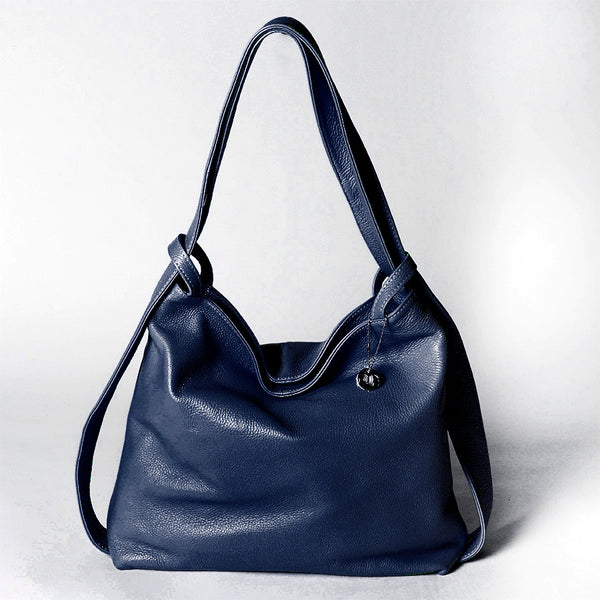 VENICE - Leather Backpack/Bag in Burgundy Dollar