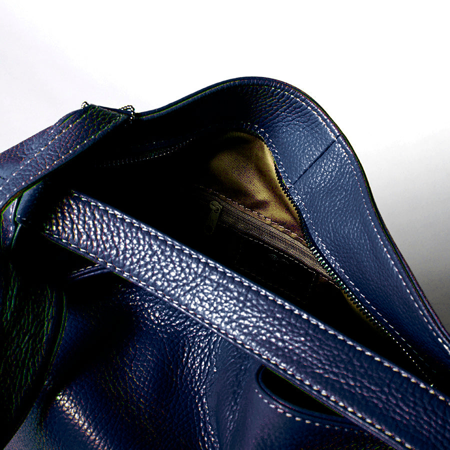 VENICE - Leather Backpack/Bag in Burgundy Dollar