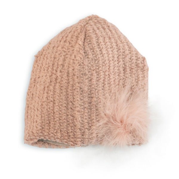 CAPPELLO IN MAGLINA ROSA