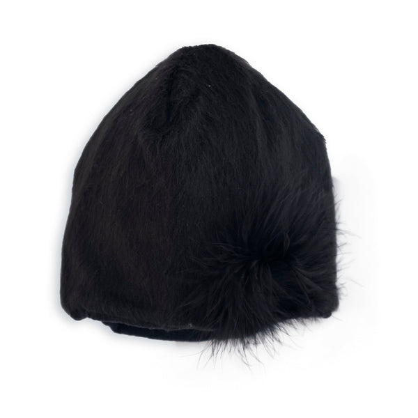 CAPPELLO TESSUTO AGNELLATO NERO
