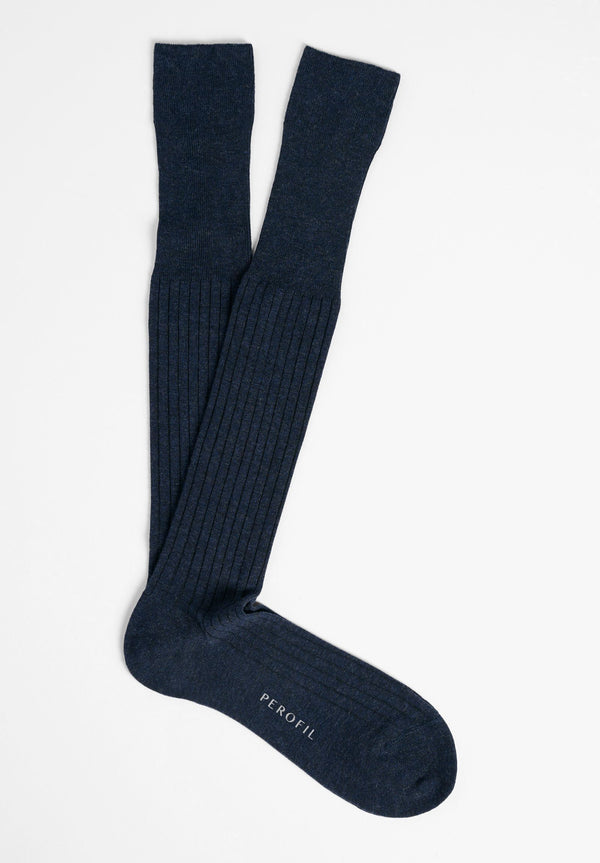 Light cashmere ribbed sock
