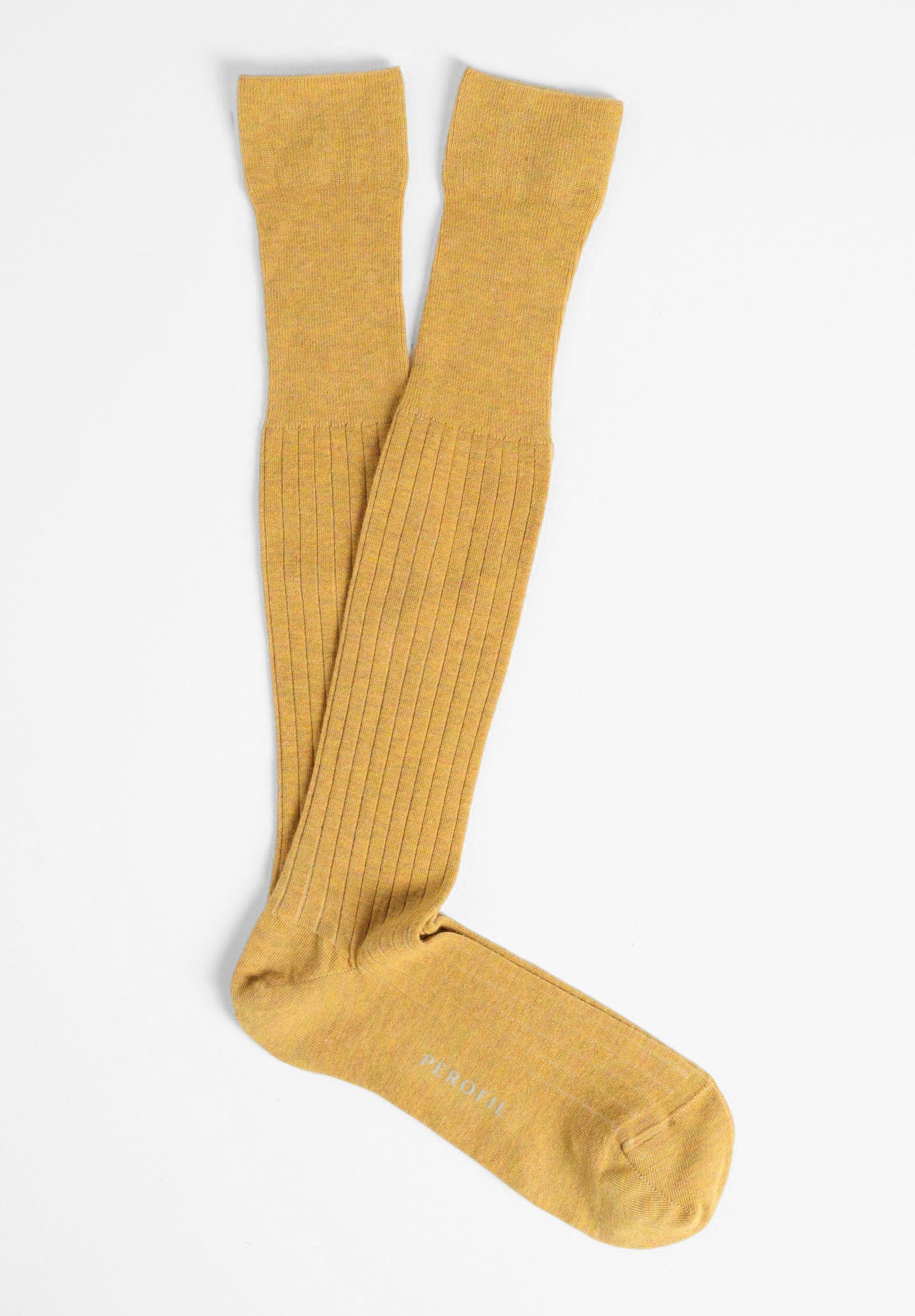 Light cashmere ribbed sock