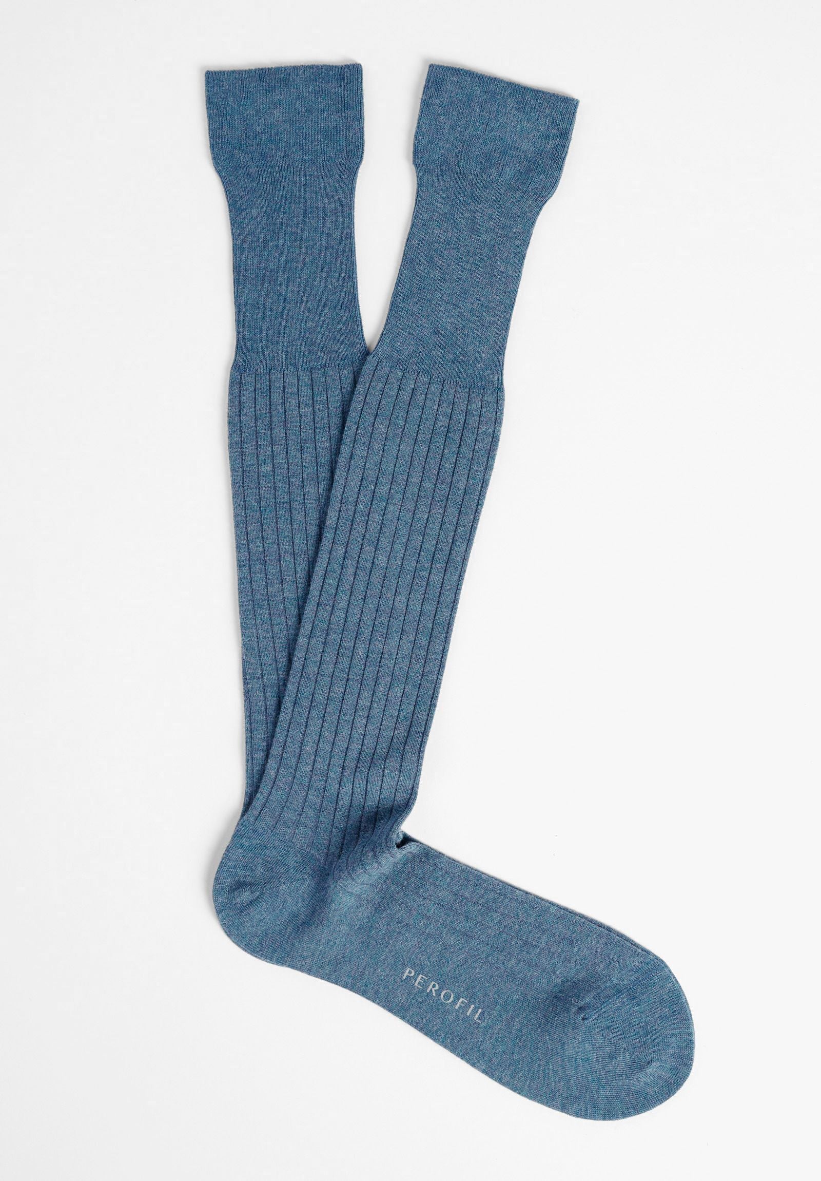 Light cashmere ribbed sock