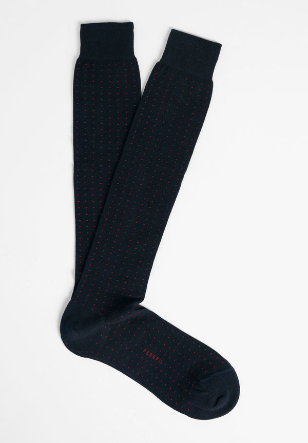 Blue Pinstripe Sock