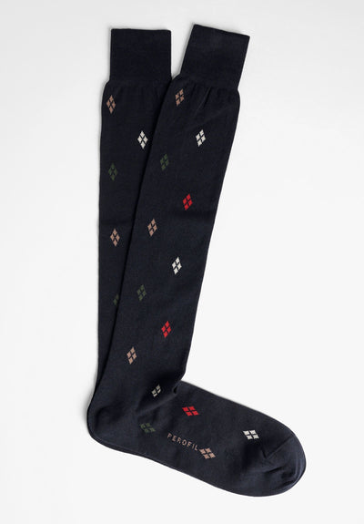 Long argyle sock
