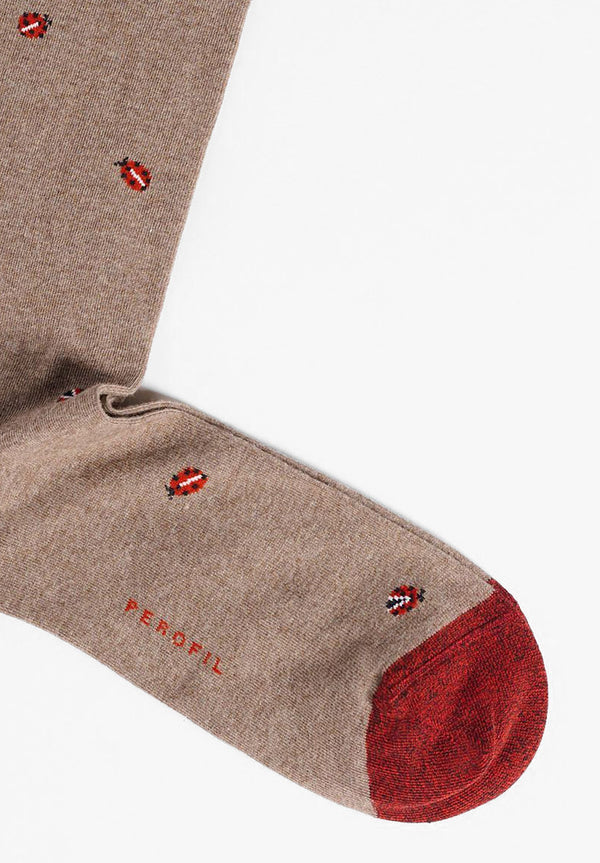 Long Ladybug Socks
