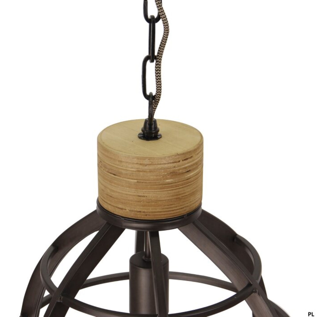 Lampada a sospensione Various Frame – 1-bulbo – Ø34 cm – Nera – Design Moderno e Industriale – E27