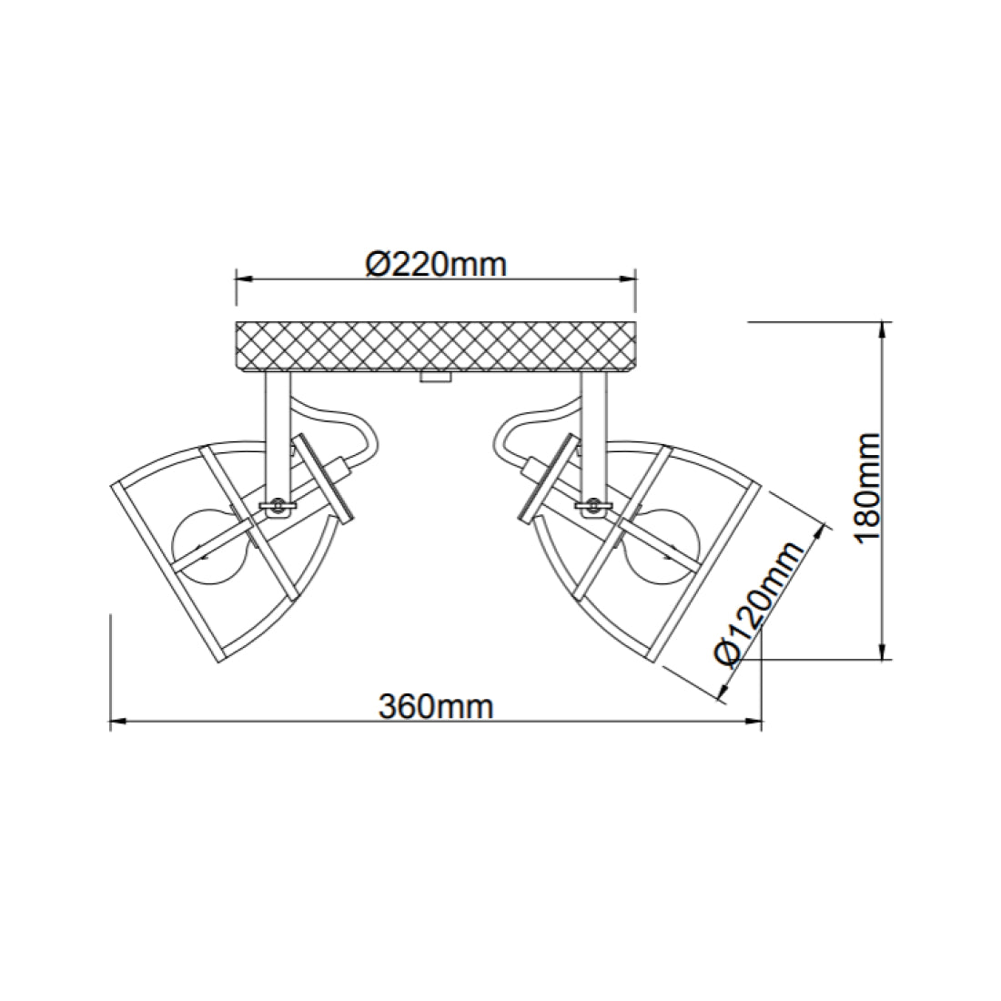 Akzentbeleuchtung aus Metall und Holz – Various Frame