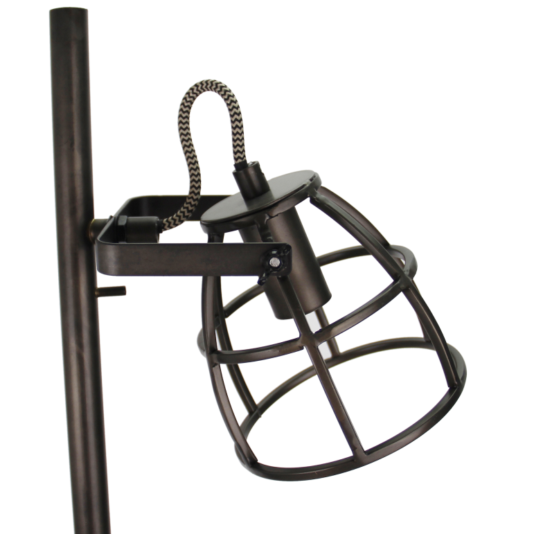 Die Various Frame Stehlampe, 2-flammig, in Schwarz, verbindet minimalistisches Design mit praktischer Funktionalität – ideal für moderne Einrichtungen.