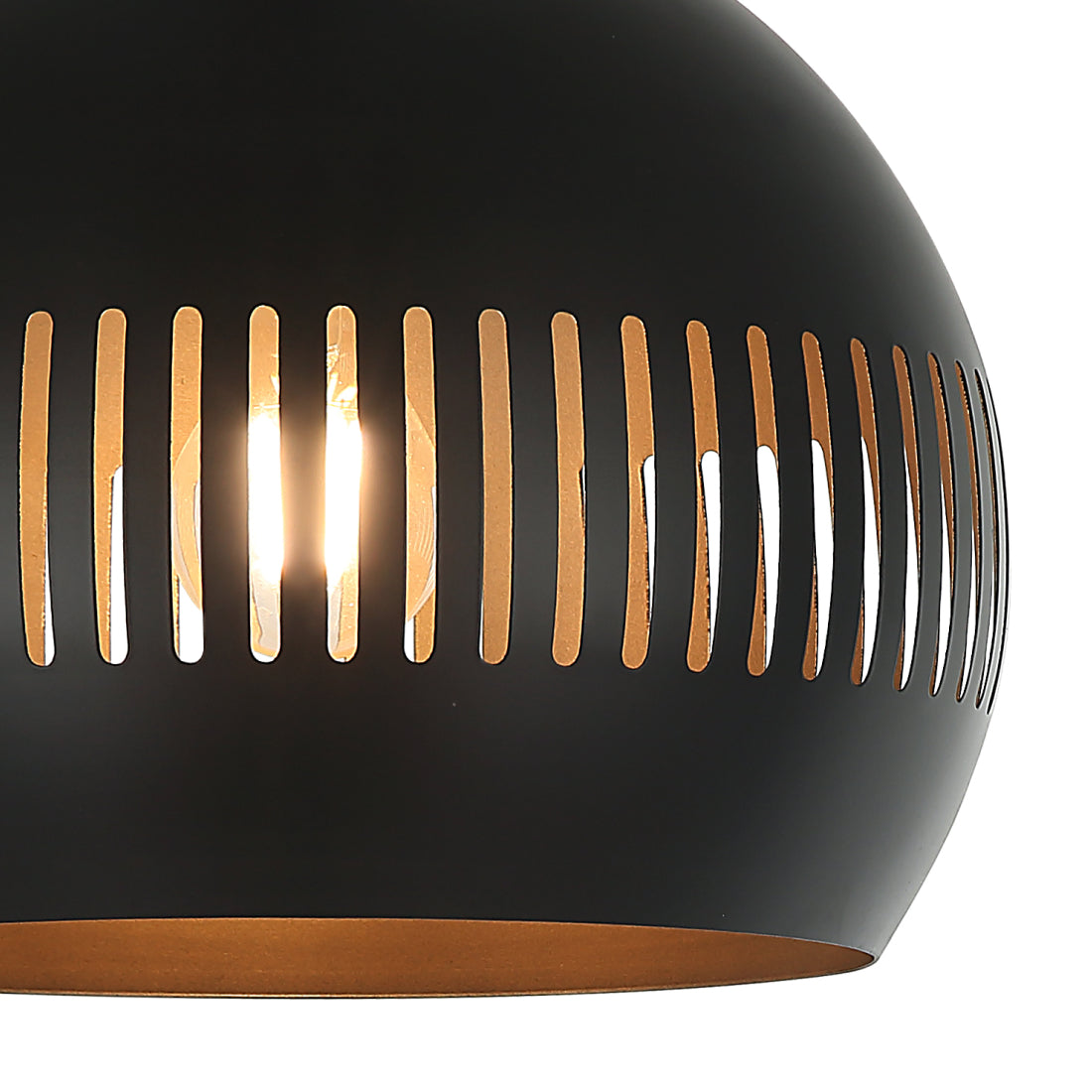 Various Globe Pendant Light – 3-bulb – Black – 140 cm – E27