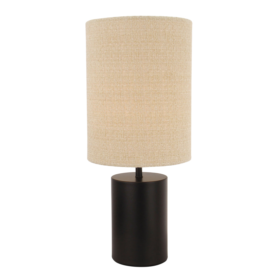 Kompakte Tischlampe Lagos von Chericoni. E27-Fassung, Ø18 cm, 43 cm hoch, Schwarz  – für stilvolle Beleuchtung überall im Haus.