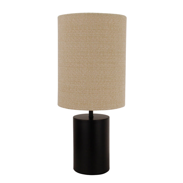 Various Lagos Tischlampe, 43 cm hoch, Ø18 cm, in Schwarz. Mit E27-Fassung – ideal für moderne oder klassische Einrichtungsstile.