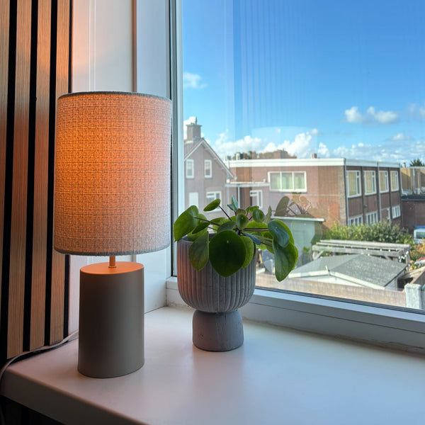 Various Lagos Table Lamp – Ø18 cm – E27 – 43 cm High – Taupe