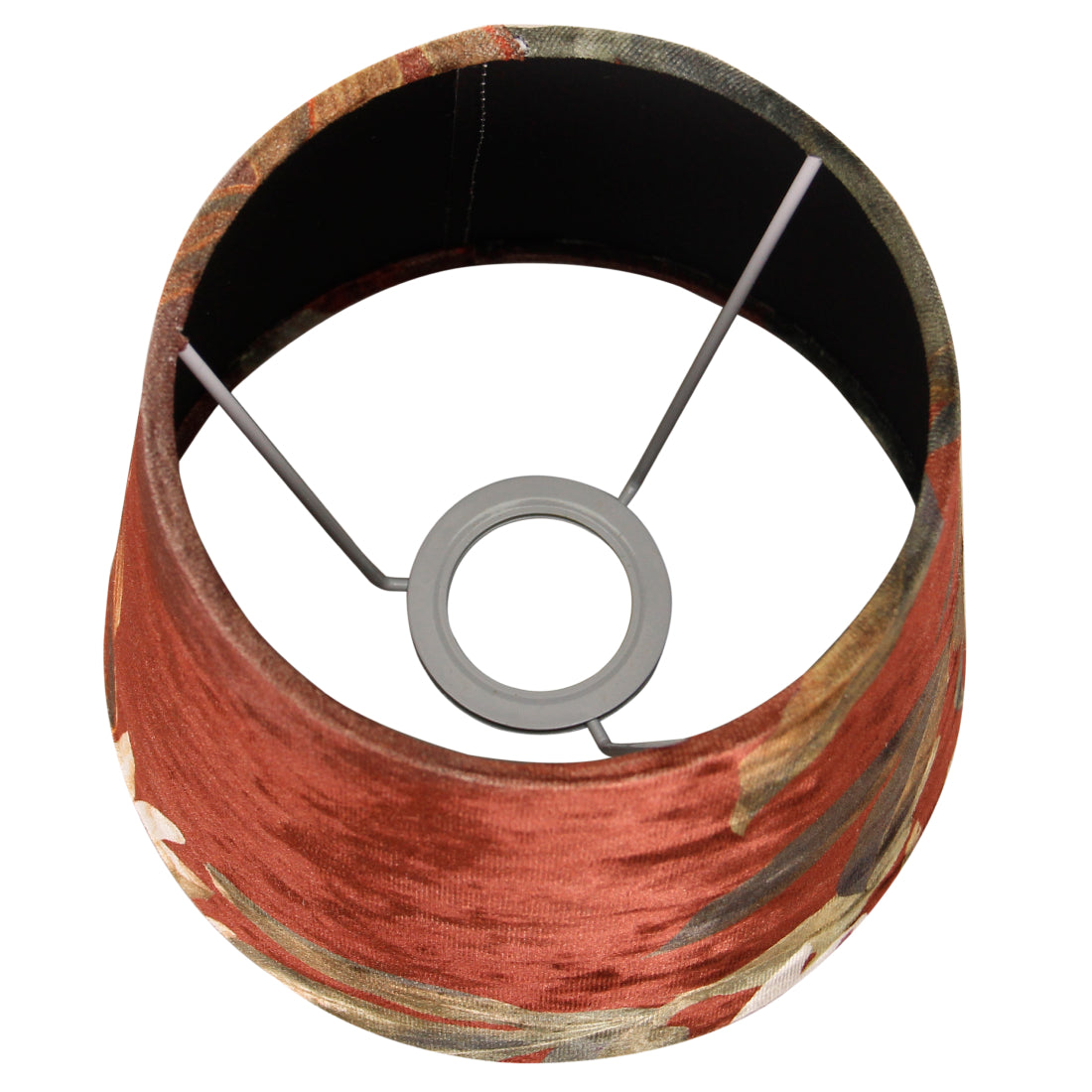 Various Nostalgie Lampshade (Flower) - Drum - Ø20 cm or Ø35 cm - Velvet - E27