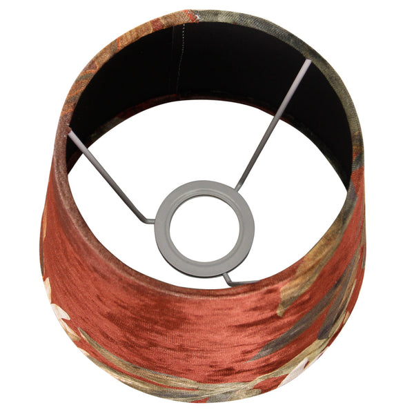 Various Nostalgie Lampshade (Flower) - Drum - Ø20 cm or Ø35 cm - Velvet - E27