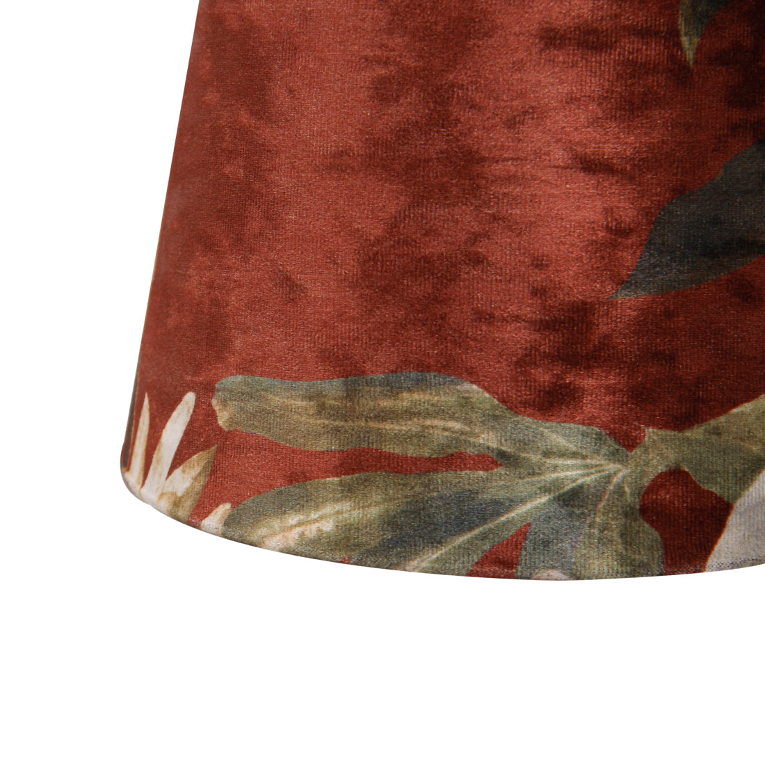 Various Nostalgie Lampshade (Flower) - Drum - Ø20 cm or Ø35 cm - Velvet - E27