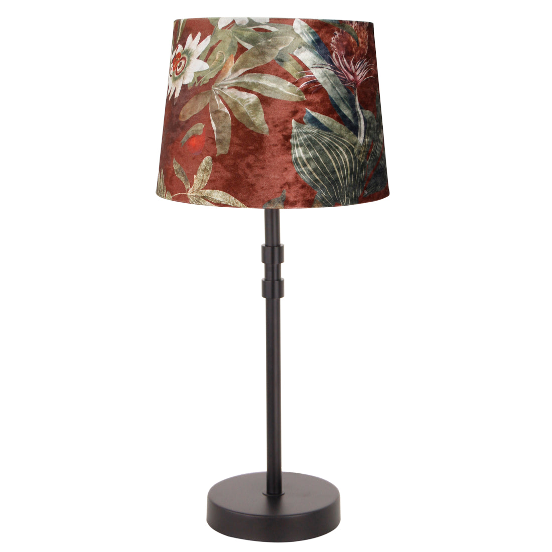 Various Nostalgie Lampshade (Flower) - Drum - Ø20 cm or Ø35 cm - Velvet - E27