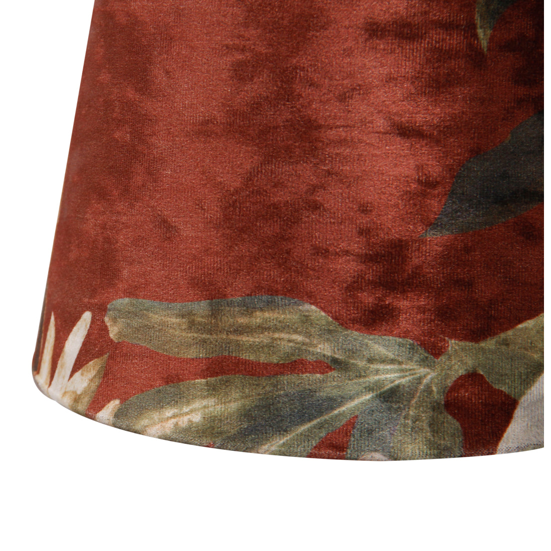 Various Nostalgie Lampshade (Flower) - Drum - Ø20 cm or Ø35 cm - Velvet - E27