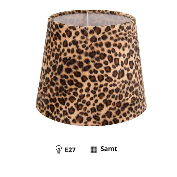 Overzicht van de twee beschikbare maten (20 cm en 35 cm) van de Various fluwelen lampenkappen naast elkaar.