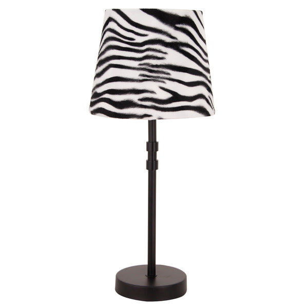 Vrijstaande Various lampenkap Zebra tegen een lichte achtergrond.