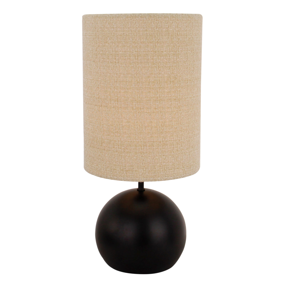 Lampada da Tavolo Chericoni Porto – 1 luce – Ø18 cm – Nero/Khaki - Stile Japandi