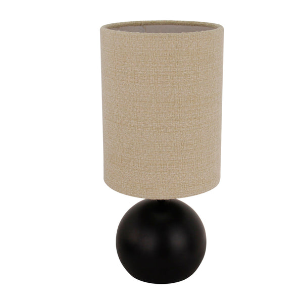 Chericoni Porto Table Lamp – 1 light – Ø18 cm – Black/Khaki - Japandi Style