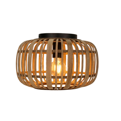 Various Rattan Ceiling Lamp - Brown - Ø33 cm - E27 - Natural Material