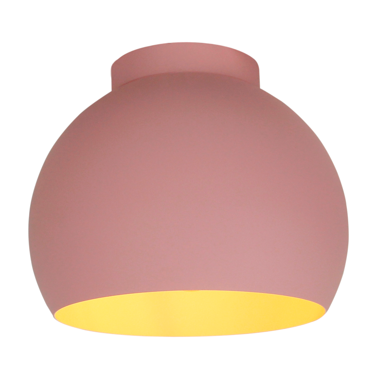 Die Various Sfera Deckenleuchte, 1-flammig, Ø25 cm, in Rosa aus Metall, verleiht Wohnräumen eine moderne und elegante Note.