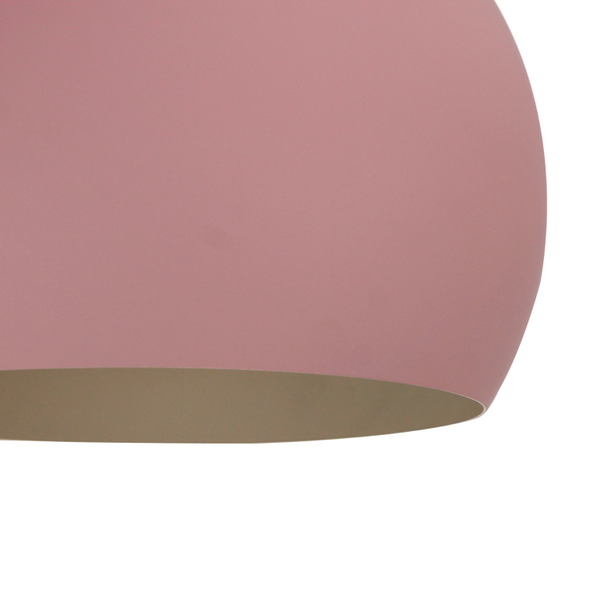 Die Sfera Deckenleuchte von Various in Rosa, 1-flammig, Ø25 cm, aus Metall – ein stilvoller Akzent für jede Raumgestaltung.