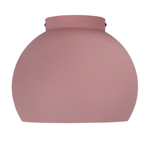 Die rosa Deckenleuchte Sfera, 1-flammig, Ø25 cm, aus Metall, kombiniert zeitloses Design mit einem modernen Farbakzent.