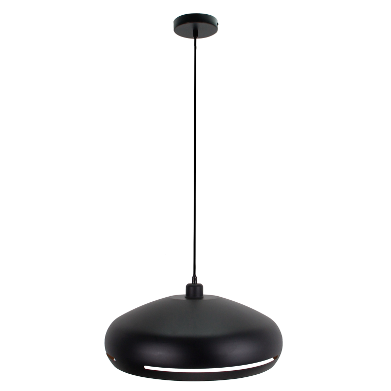 Various Stripes Pendant Light - 1 flame - Ø35 or Ø45 cm - Black - Modern Design