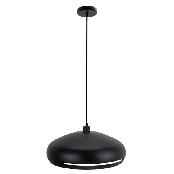 Various Stripes Pendant Light - 1 flame - Ø35 or Ø45 cm - Black - Modern Design