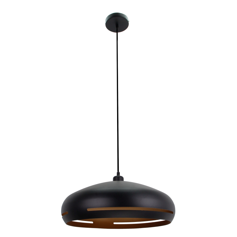 Various Stripes Pendant Light - 1 flame - Ø35 or Ø45 cm - Black - Modern Design