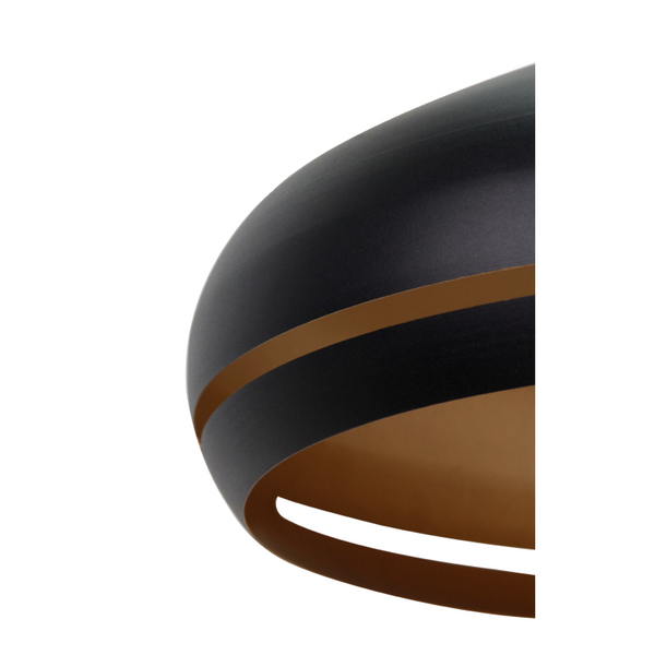 Various Stripes Pendant Light - 1 flame - Ø35 or Ø45 cm - Black - Modern Design