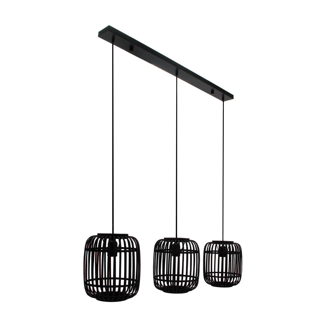 Verstellbare 3-flammige Hängelampe Ø22 cm – Various Woven – E27-Fassung