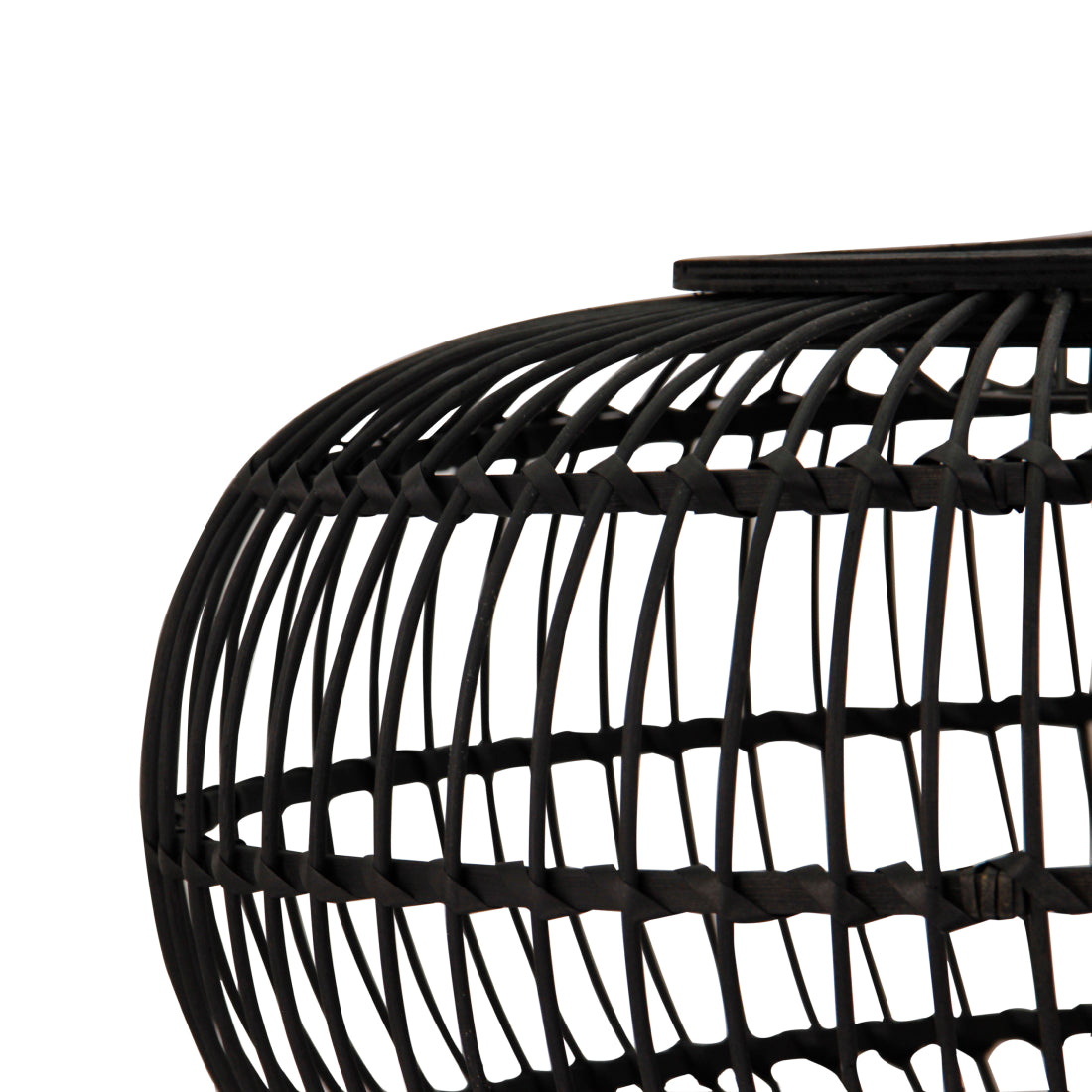 Modernes Design: Woven Pendelleuchte Schwarz mit E27-Fassung