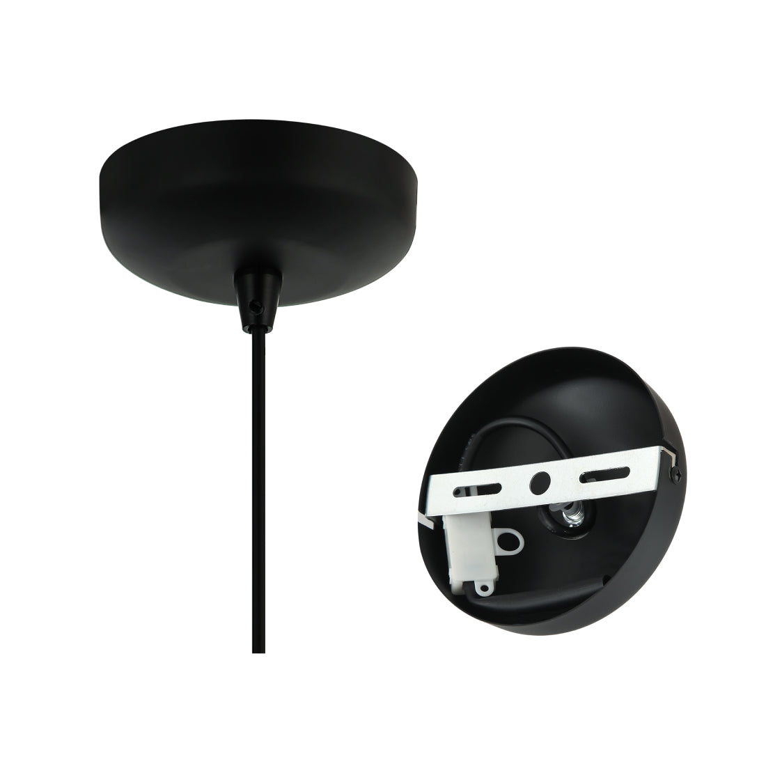 De Various Canna hanglamp in zwart heeft een Ø25 cm kap. Een moderne, stijlvolle hanglamp die een eigentijdse uitstraling biedt voor elk interieur.