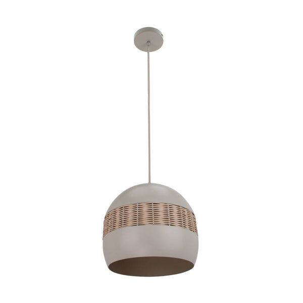 Voeg een natuurlijke en moderne uitstraling toe aan je interieur met de Various Caserta Hanglamp in creme rattan. Ø28 cm, E27. Perfect voor een sfeervol effect!