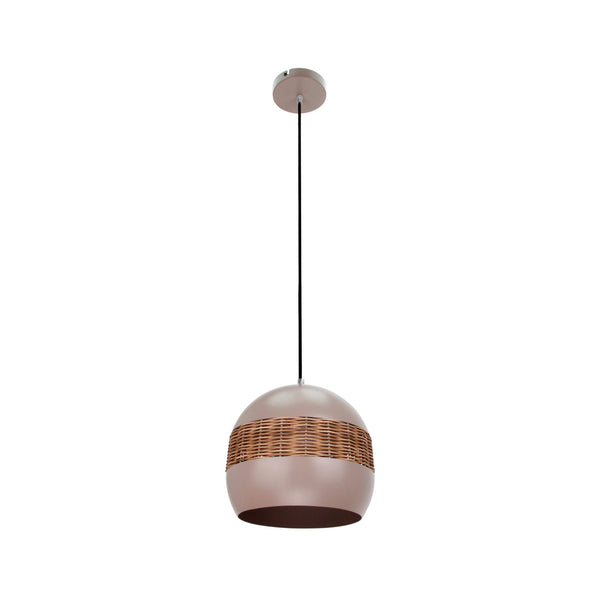 Sfeervolle taupe rattan hanglamp – Various Caserta Ø28 cm voor een warme sfeer