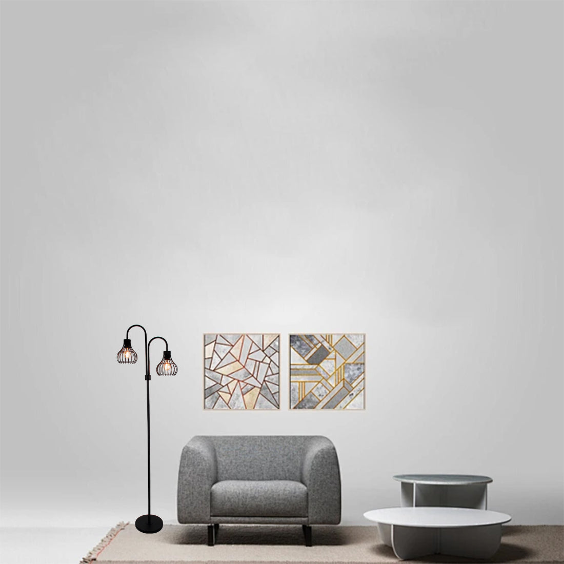 De Various Cipolle vloerlamp in zwart heeft een hoogte van 155 cm. Een moderne, stijlvolle vloerlamp die een eigentijdse uitstraling biedt voor elk interieur.