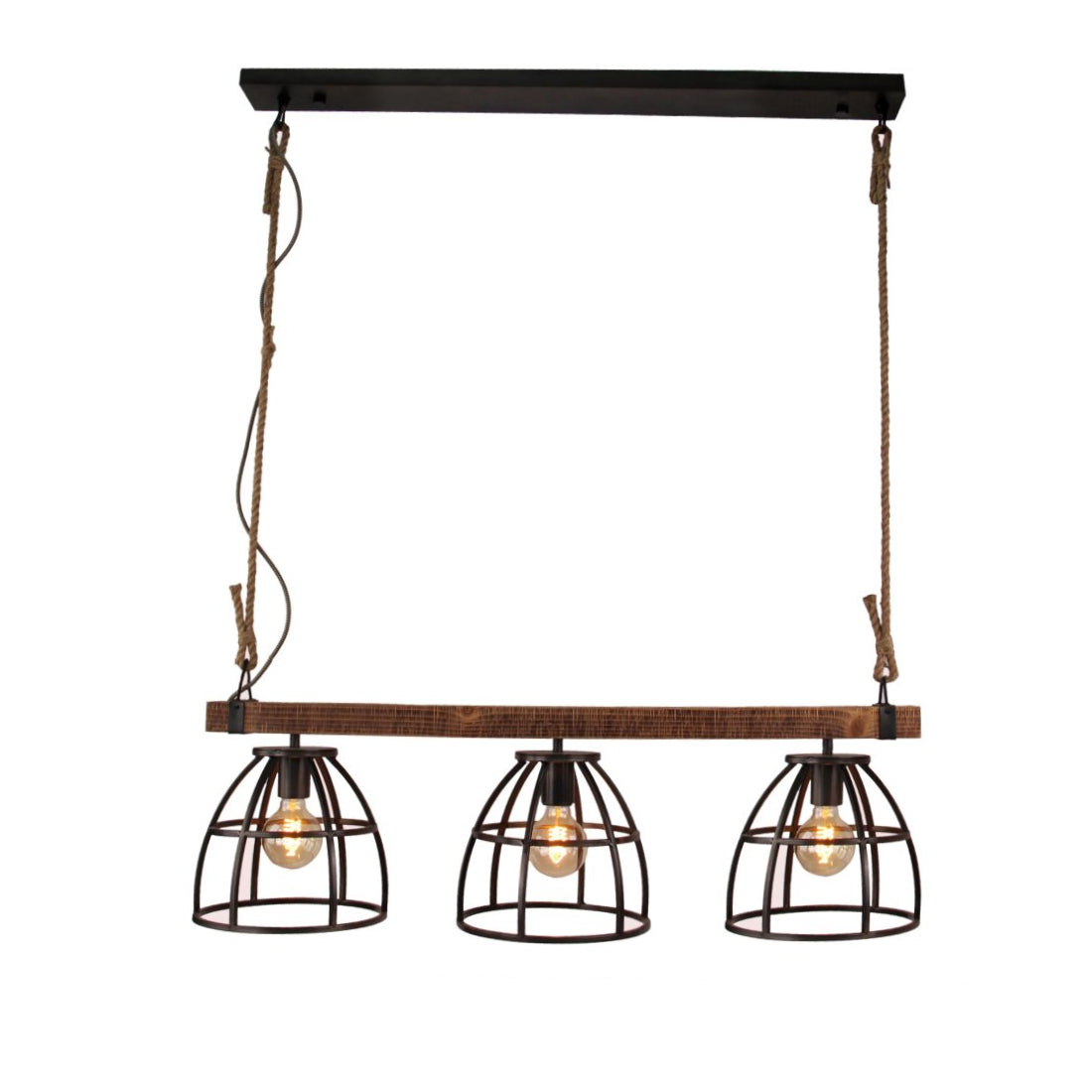 De Various Frame hanglamp in zwart heeft 3 kappen van Ø25 cm. Een moderne, stijlvolle hanglamp die een eigentijdse uitstraling biedt voor elk interieur.