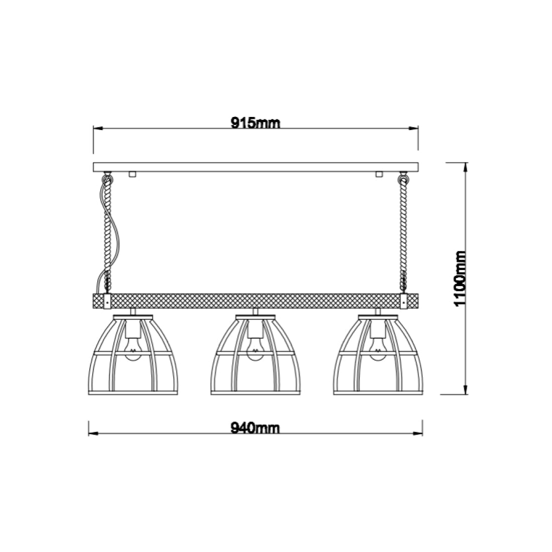 De Various Frame hanglamp in zwart heeft 3 kappen van Ø25 cm. Een moderne, stijlvolle hanglamp die een eigentijdse uitstraling biedt voor elk interieur.