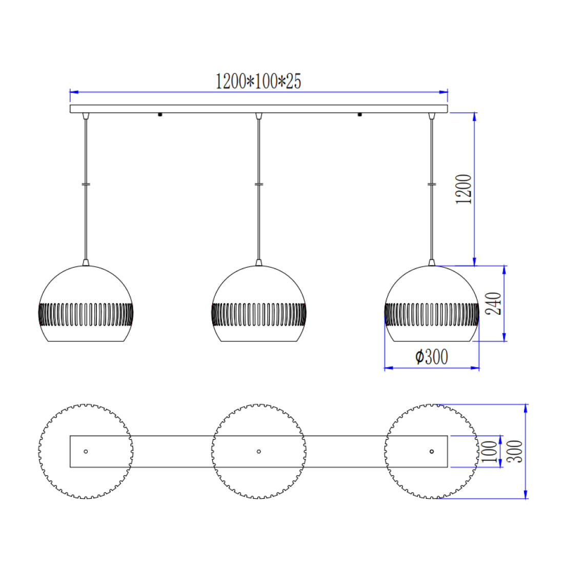 De Various Globo hanglamp in zwart met Ø30 cm per kap. Een moderne, stijlvolle tafellamp die een eigentijdse uitstraling biedt voor elk interieur.