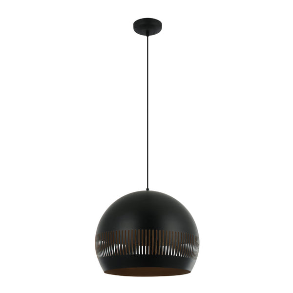 De Various Globo hanglamp in zwart heeft een Ø40 cm kap. Een moderne, stijlvolle tafellamp die een eigentijdse uitstraling biedt voor elk interieur.