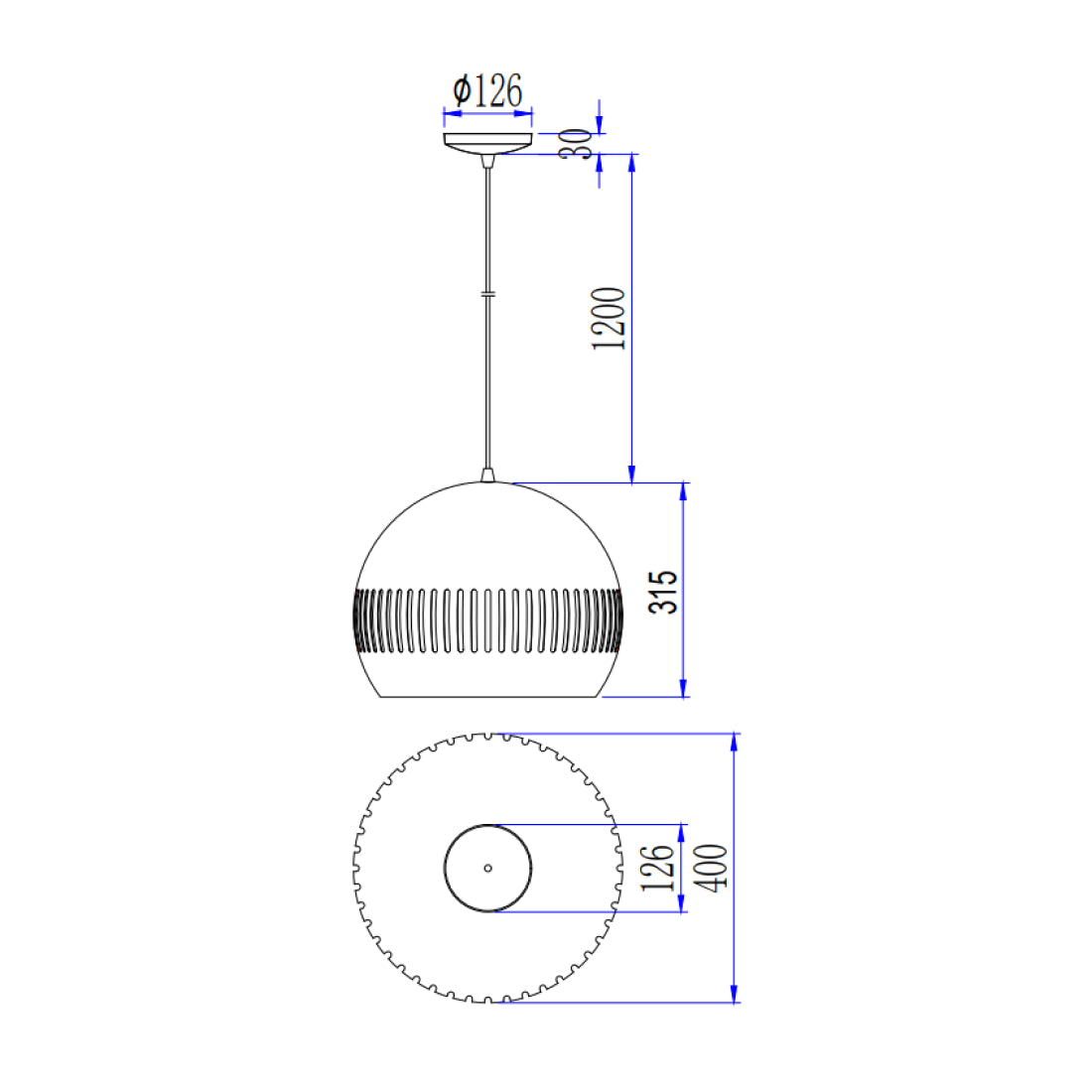 De Various Globo hanglamp in zwart heeft een Ø40 cm kap. Een moderne, stijlvolle tafellamp die een eigentijdse uitstraling biedt voor elk interieur.