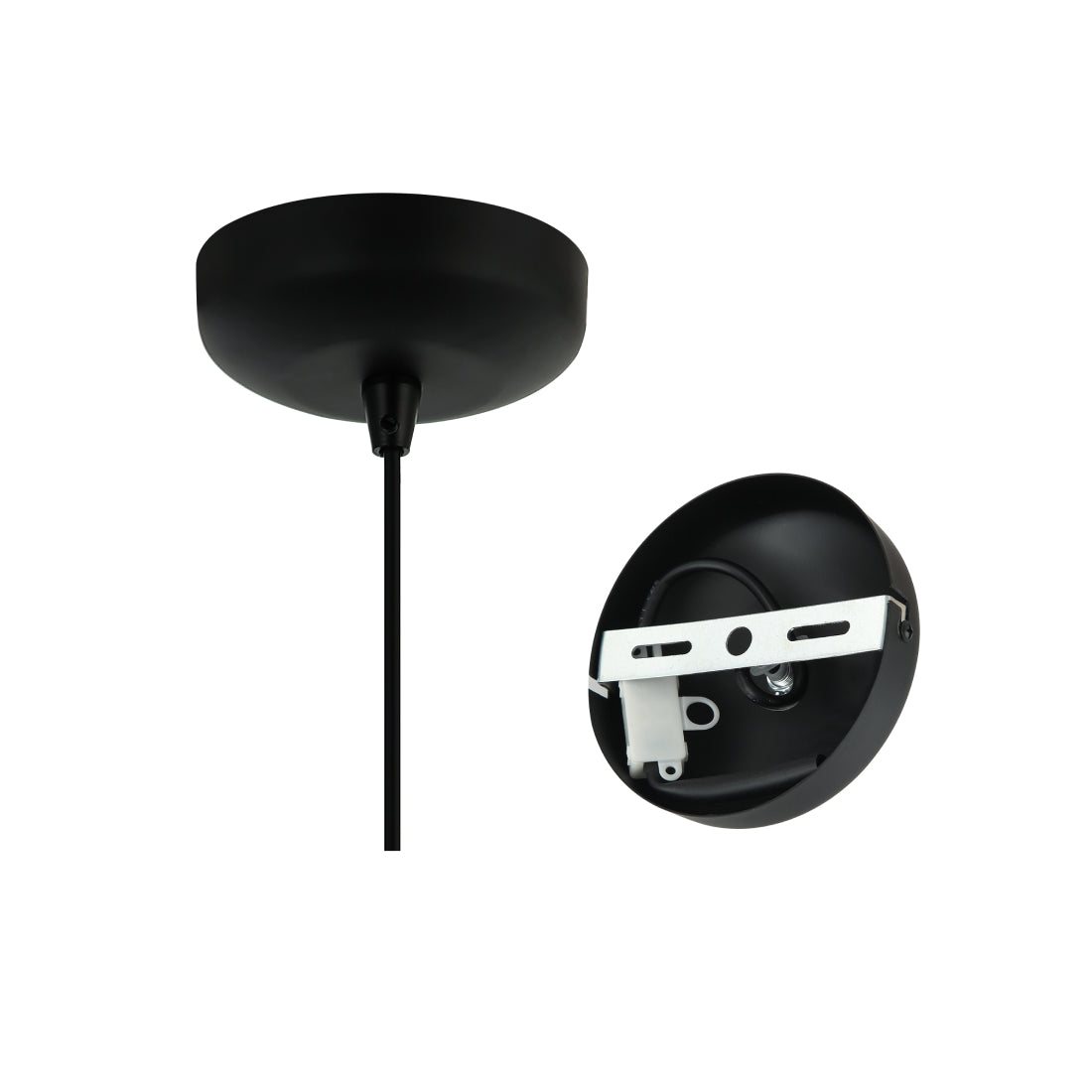 De Various Globo hanglamp in zwart heeft een Ø50 cm kap. Een moderne, stijlvolle tafellamp die een eigentijdse uitstraling biedt voor elk interieur.